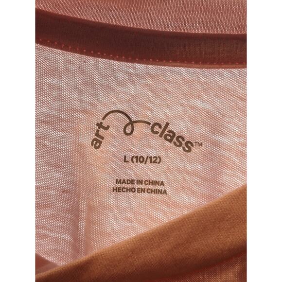 Art Class‎ Oversized Butterfly Short Sleeve T-Shirt Pink L 10/12 Pastel Relaxed - Picture 4 of 7